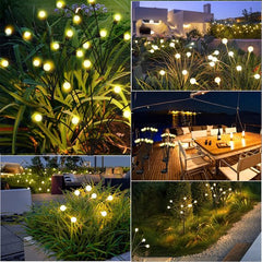 YONO Solar Tuinspot Vuurvliegjes voor Buiten - Tuinverlichting op Zonne Energie - Prikspot - Warm Wit - 2 stuks