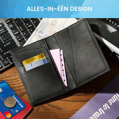 YONO Paspoort Hoesje - Paspoorthouder Leer - Houder - Cover - Mapje - Zwart