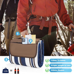 YONO Picknickkleed Waterdicht - 200 x 150 cm - Picknickdeken - Strandlaken - Buitenkleed XL