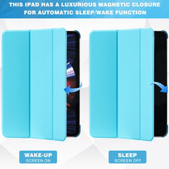 YONO Hoes geschikt voor iPad Air 2024 - 11 Inch - iPad Pro 2022 - 2021 - Case Cover - Tablet Hoesje - Lichtblauw