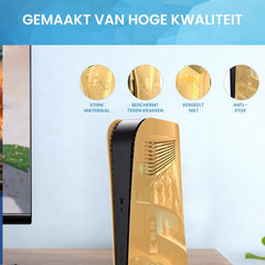 YONO Faceplate geschikt voor Playstation PS5 Digital Edition - Cover Plate - Skin - Behuizing - Accessoires - Goud