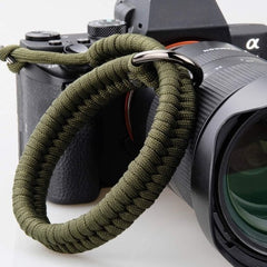 YONO Nylon Camera Polsband Universeel – Wrist Strap – Handvat Grip – Hand Riem geschikt voor Canon / Nikon / Sony - Donkergroen