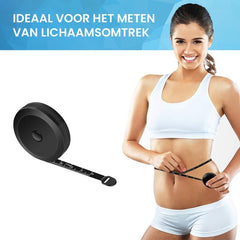 YONO Meetlint Lichaam - Omtrekmeter - 150 cm - Meetlint - Rolmaat - Kleding - Set
