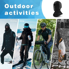 YONO Bivakmuts - Helmmuts - Balaclava voor Winter - Motor - Scooter - Fiets - Ski - Face Mask - Zwart