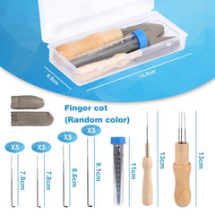 YONO Naaldvilten Pakket - Vilt Naalden - Needle Felting Starterset voor Viltwol - 24 Delig