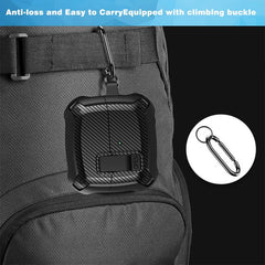 YONO Armor Hard Case geschikt voor Samsung Galaxy Buds 3 - 3 Pro - Hoesje met Lock - Carbon Design - Zwart