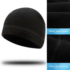 YONO Thermo Muts - Helmmuts Fleece - Fiets Muts voor onder Helm - Heren en Dames - Winter - Zomer - Zwart