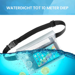 YONO Heuptasje Waterdicht - Fanny Pack Doorzichtig - Waterdichte Heuptas - Vakantie - Reizen - Festival - Dames en Heren - Wit