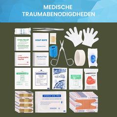 YONO Survival Kit Outdoor - Overlevingspakket Noodpakket Rampenrugzak - Mes - Schep - Vuurstarter - XL Set - Camouflage