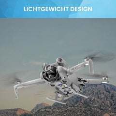 YONO Landingsgestel geschikt voor DJI Mini 4 Pro - Landing Gear Accessoires Opvouwbaar - Lichtgrijs