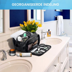 YONO Reis Toilettas Heren - PU Leer - XL - Zwart