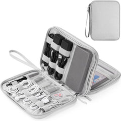 YONO Kabel Organiser Tas - Kabeltas - Organizer Etui - Opbergtas voor Kabels en Accessoires - Grijs