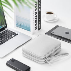 YONO Kabel Organiser Tas - Kabeltas - Organizer Etui - Opbergtas voor Kabels en Accessoires - Grijs