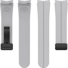 YONO Luxe Siliconen Sport Bandje 20mm geschikt voor Samsung Galaxy Watch 7 / 6 / 5 / 4 (40/43/44/47 mm) - Grijs