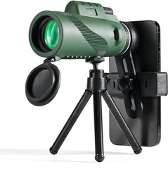 YONO Compacte Monokijker Smartphone - Monoculaire Telescoop - 80x100 - Verrekijker met Telefoon houder