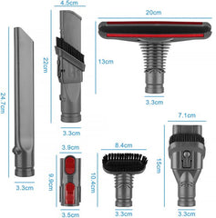 YONO Opzetstuk Accessoires Set geschikt voor Dyson V15 V11 V10 V8 - Mondstuk - Zuigmond - Borstel - Onderdelen Steelstofzuiger - 6in1 Accessoires