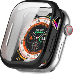 YONO Hoesje geschikt voor Apple Watch 10 - 46mm - Screenprotector Case - TPU - Zwart