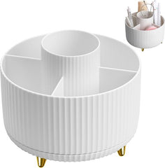 YONO Make Up Organizer - 360º Draaibaar M - Skincare Organizer - Parfum Houder - Wit
