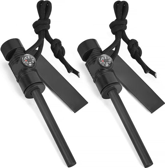 YONO Vuurstarter Magnesium Stick - Vuursteen Strijker - Firesteel - Set van 2