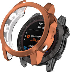 YONO Bumper geschikt voor Garmin Fenix 7 - Siliconen Hoesje - Bescherming Case - Rose Gold