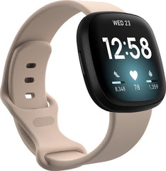 YONO Bandje geschikt voor Fitbit Versa 4 / 3 / Sense – Siliconen – Lichtroze – Small