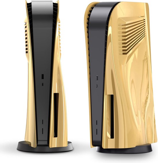 YONO Faceplate geschikt voor Playstation PS5 Disc Edition - Cover - Skin - Behuizing - Accessoires - Goud