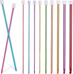 YONO Tunische Haaknaalden - Breinaalden met Knop - Tunisch Haken - Tunisian Crochet - 11 Stuks