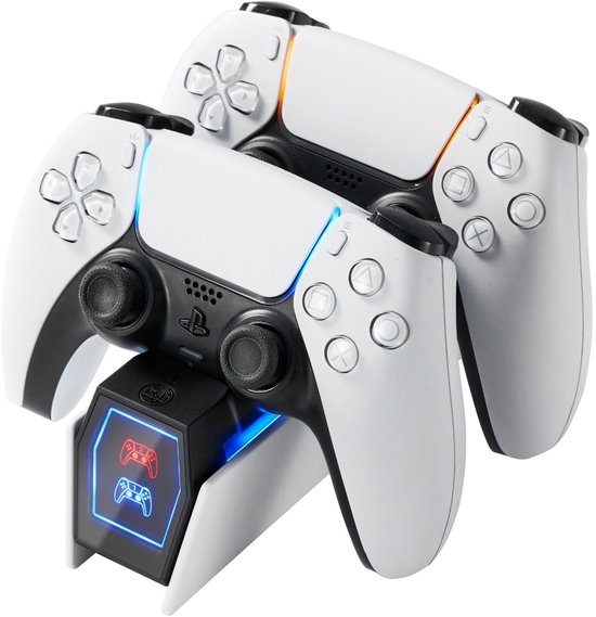YONO Oplaadstation geschikt voor Playstation PS5 DualSense Controller - Dual Oplader - Charging Dock - Accessoires - Wit
