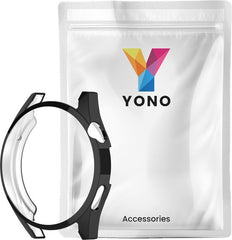 YONO Bumper geschikt voor Huawei Watch GT 3 - 46mm - Full Cover Soft Case - Hoesje - Zwart