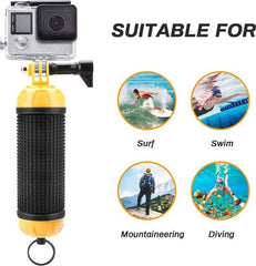 Bobber Handgrip - Drijvend Statief - Stick geschikt voor GoPro - Waterproof Accessoires - Zwart