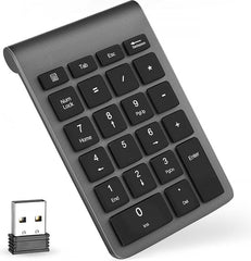 YONO Numpad Draadloos - Numeriek Toetsenbord - Keypad 2.4 ghz - Grijs
