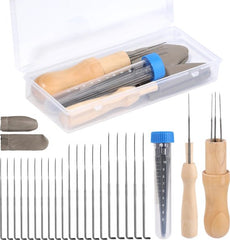 YONO Naaldvilten Pakket - Vilt Naalden - Needle Felting Starterset voor Viltwol - 24 Delig