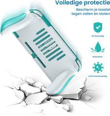 YONO Controller Case geschikt voor Nintendo Switch LITE - Ergonomische Grip Console Hoesje - Beschermhoes Accessoires - Turquoise