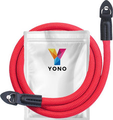 YONO Camera Riem Nylon voor Compact Camera en Systeemcamera - Vintage Schouder Strap geschikt voor Canon / Nikon / Sony / Panasonic - Rood