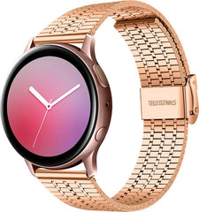 YONO Miami Schakel Bandje 22mm - Horlogebandje geschikt voor Samsung Galaxy Watch 46mm / 3 (45mm) / Gear s3 - Polar Vantage M2 / Grit X - Huawei Watch GT 3 (pro) / 2 - Amazfit GTR - Rose Gold
