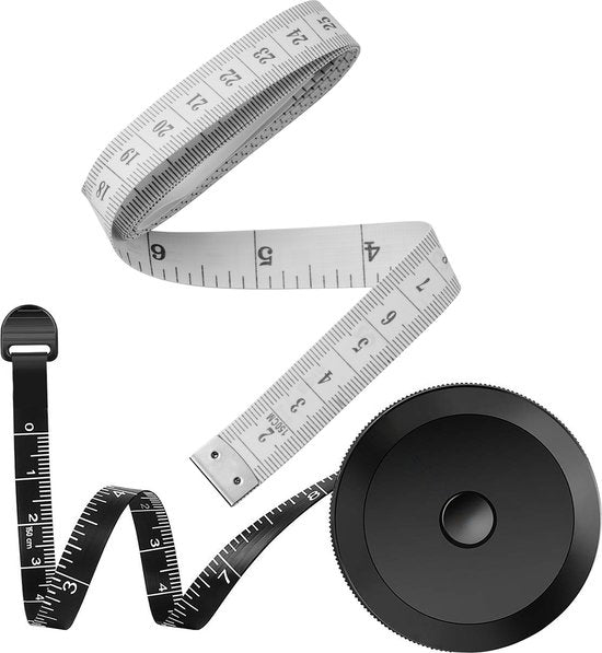 YONO Meetlint Lichaam - Omtrekmeter - 150 cm - Meetlint - Rolmaat - Kleding - Set