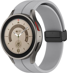 YONO Luxe Siliconen Sport Bandje 20mm geschikt voor Samsung Galaxy Watch 7 / 6 / 5 / 4 (40/43/44/47 mm) - Grijs