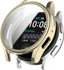 YONO Hoesje geschikt voor Samsung Galaxy Watch 7 - 40mm - Screenprotector - TPU - Champagne