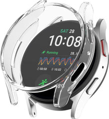 YONO Hoesje geschikt voor Samsung Galaxy Watch 7 - 40mm - Screenprotector - TPU - Transparant