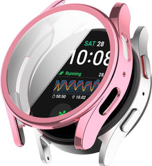 YONO Hoesje geschikt voor Samsung Galaxy Watch 7 - 44mm - Screenprotector - TPU - Roze