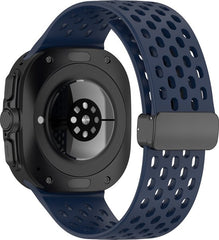 YONO Siliconen Sport Air Bandje geschikt voor Samsung Galaxy Watch Ultra (47mm) - Donkerblauw