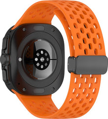 YONO Siliconen Sport Air Bandje geschikt voor Samsung Galaxy Watch Ultra (47mm) - Oranje
