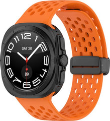YONO Siliconen Sport Air Bandje geschikt voor Samsung Galaxy Watch Ultra (47mm) - Oranje