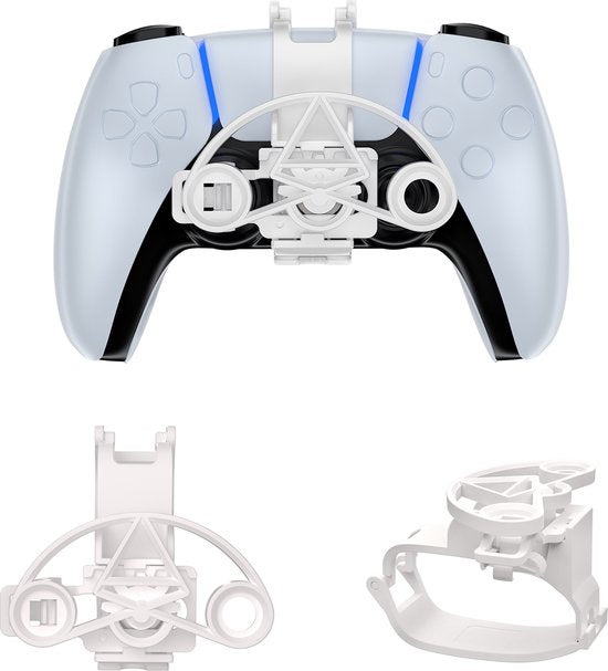 YONO Stuur geschikt voor Playstation PS5 Controller - Stuurwiel - Racestuur - Accessoires - Wit