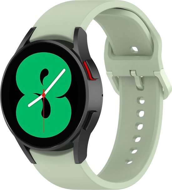 YONO Bandje geschikt voor Samsung Galaxy Watch 6 / 5 / Pro / 4 - Perfect Fit - Lichtgroen