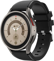 YONO Siliconen Smartwatch Bandje 20mm - geschikt voor Samsung Galaxy Watch 7 - 40mm - 44mm - 6 - Classic - 5 - Pro - 4 - FE - zwart