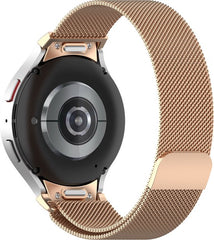 YONO Smartwatch Bandje geschikt voor Samsung Galaxy Watch 7 - 40mm - 44mm - Milanees - Rose Gold