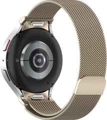 YONO Smartwatch Bandje geschikt voor Samsung Galaxy Watch 7 - 40mm - 44mm - Milanees - Champagne