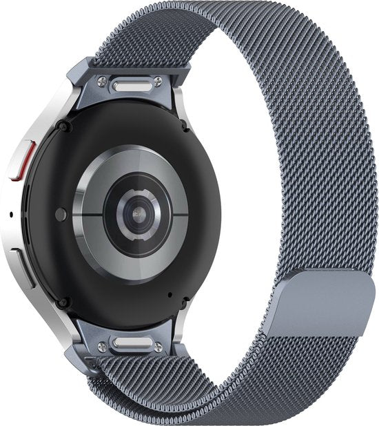 YONO Smartwatch Bandje geschikt voor Samsung Galaxy Watch 7 - 40mm - 44mm - Milanees - Grijs