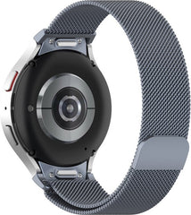 YONO Smartwatch Bandje geschikt voor Samsung Galaxy Watch 7 - 40mm - 44mm - Milanees - Grijs